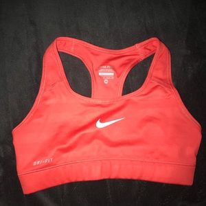 Coral Nike sports bra